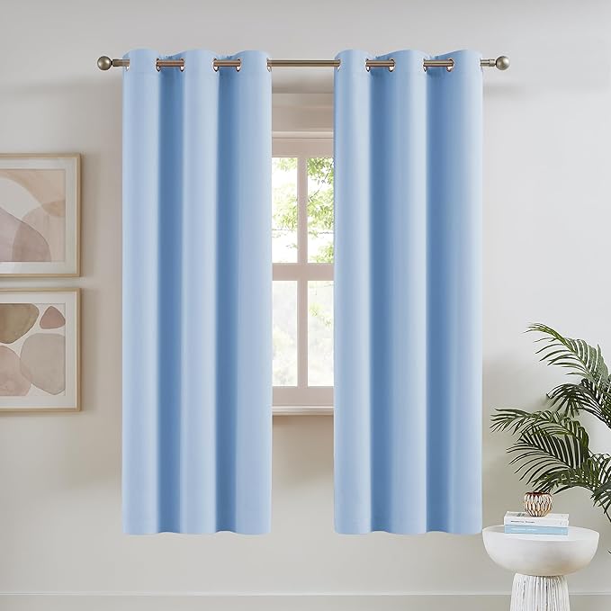 DUALIFE Cerulean Blackout Curtains by DUALIFE