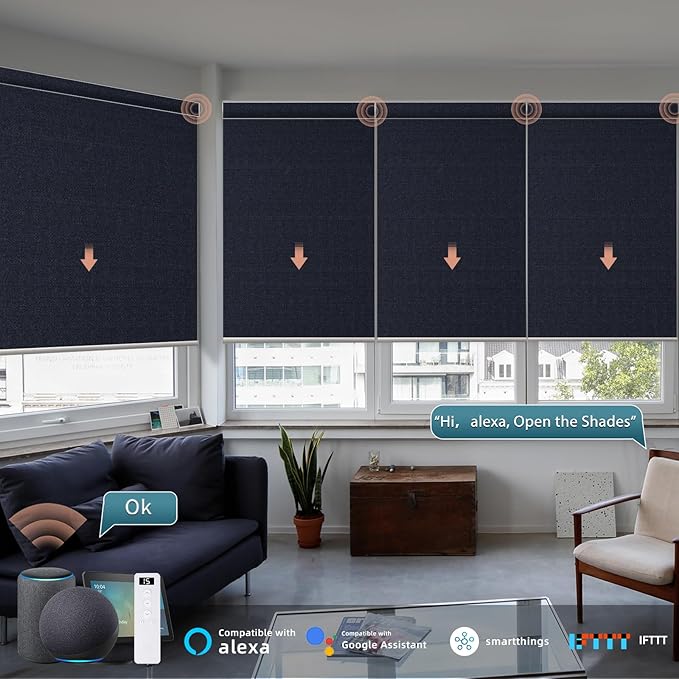 Motorized Roller Shade: 100% Blackout, Electric Blinds - Image 2