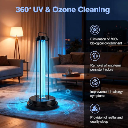 UV Light Sanitizer, 40W Metal Ultraviolet Sanitizer, Ultraviolet Light - Image 2