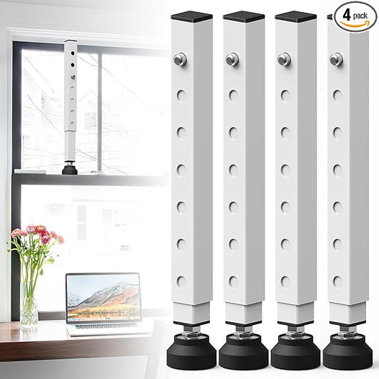 Gadgetzan 4 Pack Window Security Bars Adjustable 11"-18", Portable Short by Ourproductsarededicatedtobringingyouconvenience