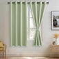 JIUZHEN Light Green Blackout Curtains by JIUZHEN