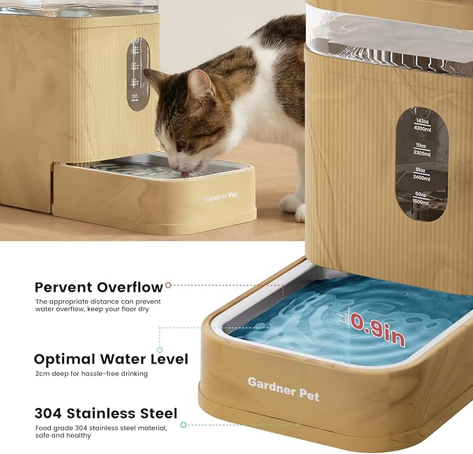 Gardner Pet 1.7 Gallon Automatic Dog Water Bowl Dispenser 6.5L Gravity Water - Image 3