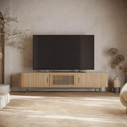 POVISON Fully-Assembled Mid Century Modern TV Stand - Image 3