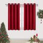 DWCN Red Curtains for Living Room, Short Blackout Drapes for Small Window by DWCN