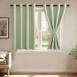 JIUZHEN Light Green Blackout Curtains by JIUZHEN