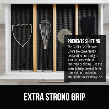 GORILLA GRIP powerGRIP Drawer Shelf and Cabinet Liner, Thick Strong Hold - Image 3