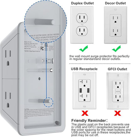 Outlet Extender, Surge Protector Outlet - Image 6