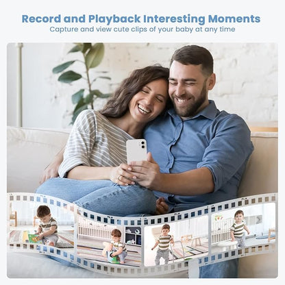ieGeek 2K Split-Screen Baby Monitor, WiFi Smartphone Video Dual Camera - Image 8