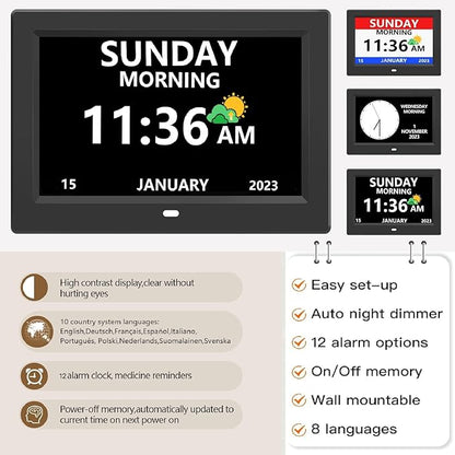 LXBYJKJ 11 Inch Digital Clock - Image 4