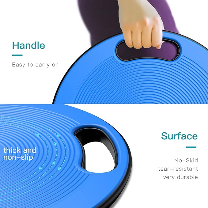 EVERYMILE Wobble Balance Board, Exercise Balance Stability Trainer Portable - Image 2
