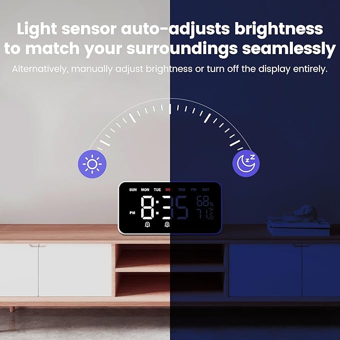 Dekala Bed Shaker Loud Alarm Clock - Image 6