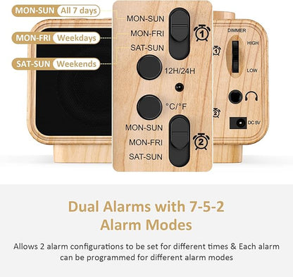 USCCE Digital Alarm Clock Radio - Image 3