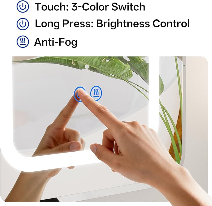 LED Arched Bathroom Medicine Cabinet - Image 5