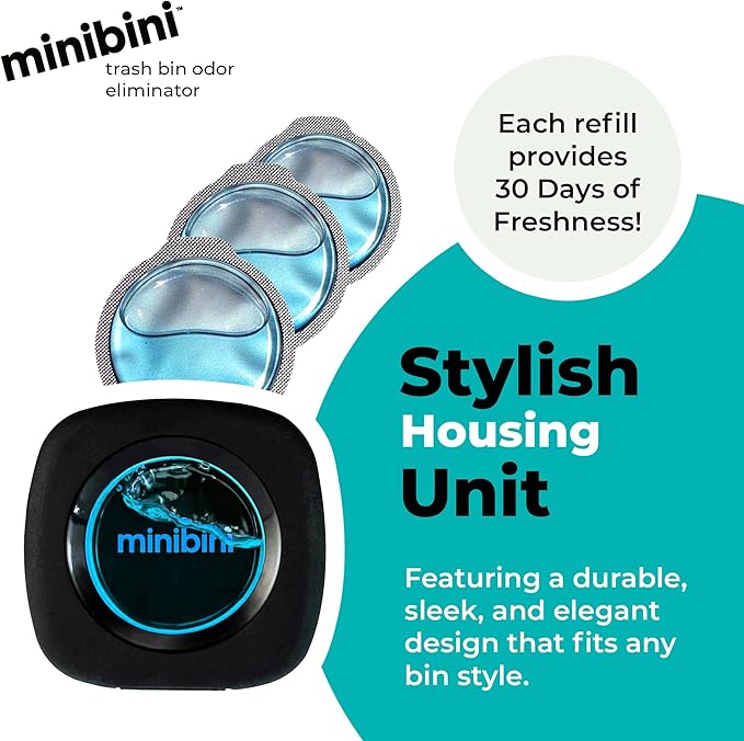 Flint Minibini Trash Can Deodorizer and Odor Eliminator, Garbage Can Air - Image 6