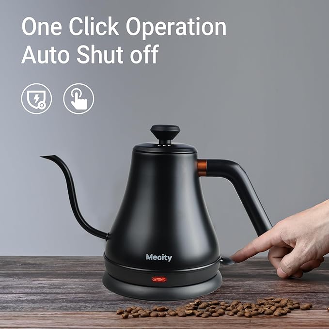 Mecity Electric Kettle Gooseneck Water Kettle Stainless Steel Tea Kettle Water - Image 4