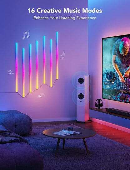 Govee Glide RGBIC Wall Lights, Music Wall Lights Works - Image 2