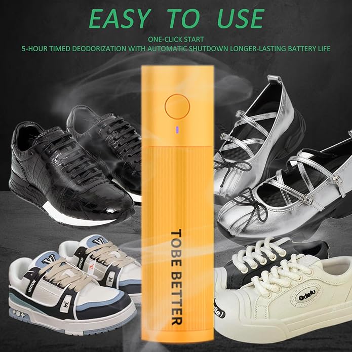 Shoe Deodorizer Rechargeable Ozone Tech Eliminates Odors in All Footwear - Image 5