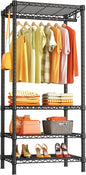 Ulif H4 Mini Portable Closet, 4 Tiers Freestanding Clothing Garment Rack by Ulif