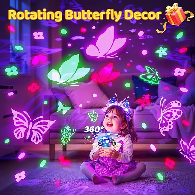 Onefire Girls Toys for Girl Gifts, 6 Films Light Projector Unicorn Toys for - Image 5