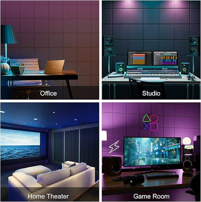 Sonicism 12 Pack Acoustic Wall Panels - Image 5