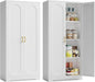 Metal Storage Cabinet with 3 Adjustable Shelves, Living Room, Hallway by MetalMax