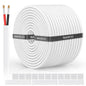 NAOVEO 14 Gauge Wire 2 Conductor Electrical Wire, 14 AWG Stranded PVC Tinned by NAOEVO