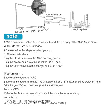 192KHz HDMI ARC to Optical Audio Converter - Image 7
