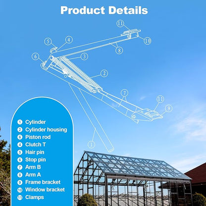 Greenhouse Vent Automatic Opener Greenhouse Accessories Window Opener Auto Vent - Image 6