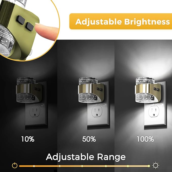 L LOHAS LED 3CCT Night Lights Plug into Wall, 3000K/4000k/5000K Adjustable - Image 2