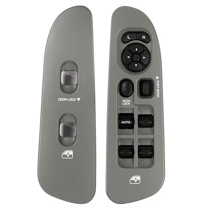 BASIKER Master Power Window Switch and Bezel Driver Side and Window Bezel by BASIKER