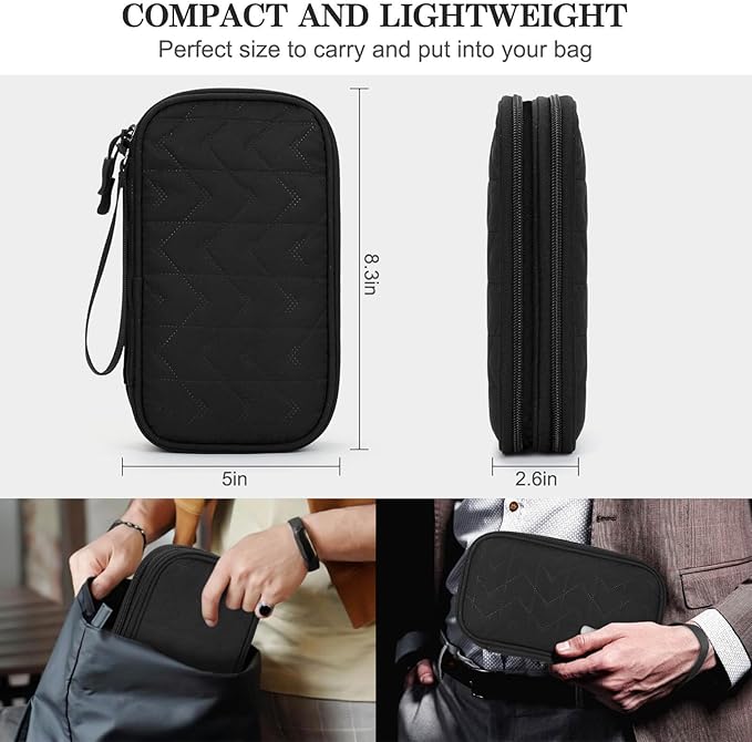 FYY Electronic Organizer, Travel Cable Organizer Bag Pouch Electronic - Image 2