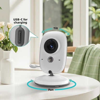 No WiFi Baby Monitor with Camera and Audio, Lag-Free Connection, Plug & Play - Image 9