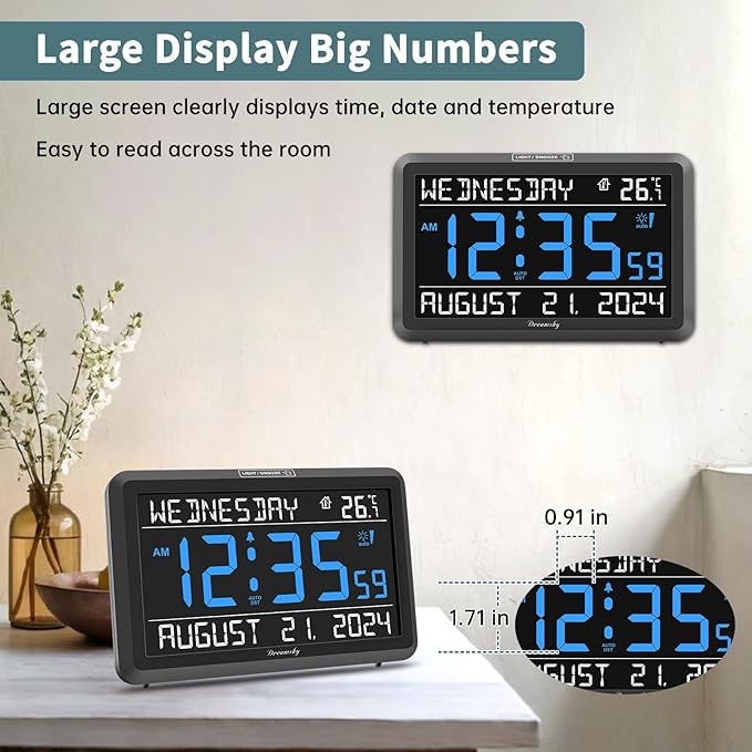 DreamSky Large Digital Clock - Image 2