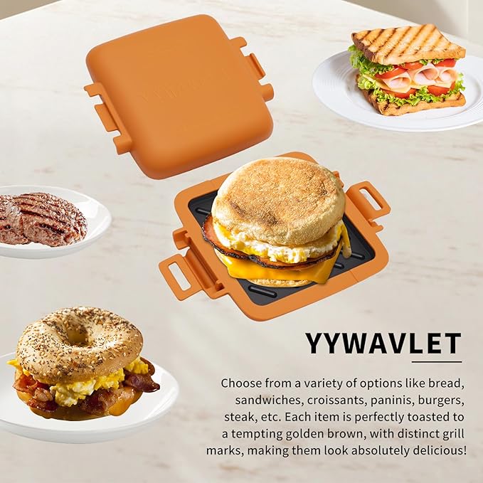 Microwave Sandwich Maker, Heat-Resistant Silicone Rubber Shell, Advanced - Image 3