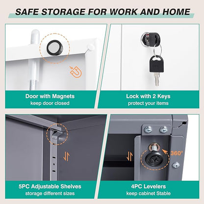 Wide & Deep Metal Storage Cabinet - Image 6
