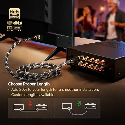 TODN HiFi Digital Coaxial Audio Cable - Image 4