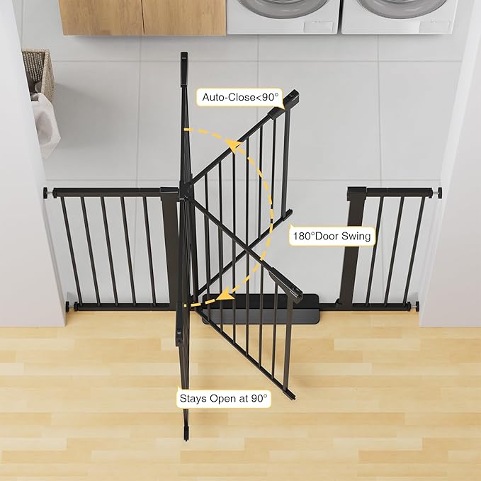 Cumbor 36" Extra Tall Baby Gate - Image 2