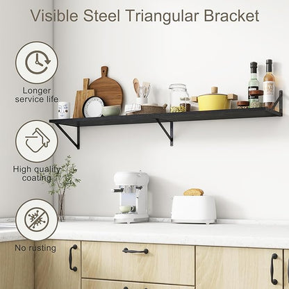 Fun Memories Deep Floating Shelves, 55W x 12D Floating Shelves - Image 3