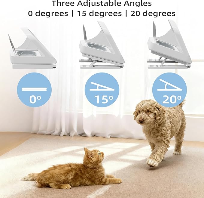 Adjustable Stand for Automatic Microchip Cat Pet Feeder, 0-20° Adjustable Angle - Image 4