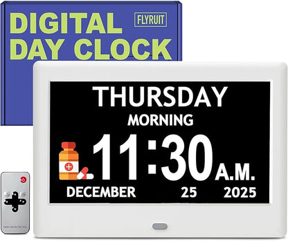 7'' Dementia Clock For Seniors, Large Display Digital Clock - Image 9