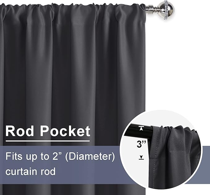 JIUZHEN Blackout Curtains for Bedroom - Image 6