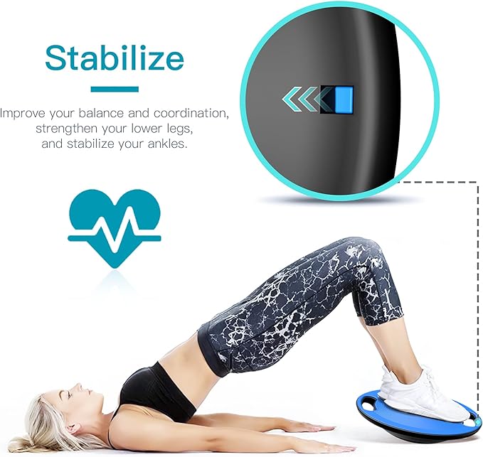 EVERYMILE Wobble Balance Board, Exercise Balance Stability Trainer Portable - Image 4