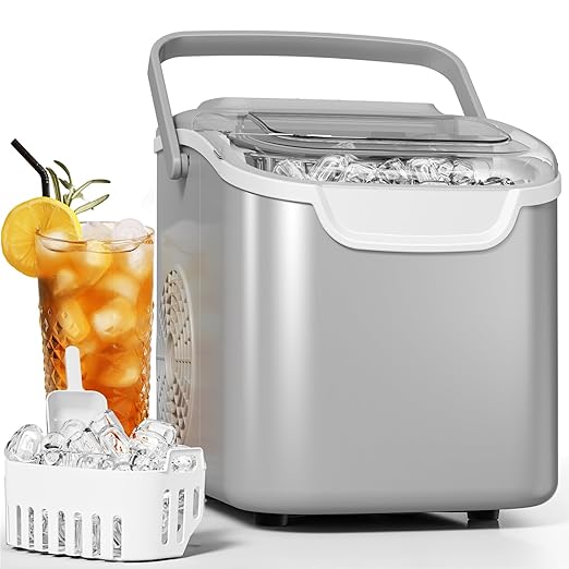 Antarctic Star Pro-Grade Countertop Ice Maker, 8 Cubes in 6 Mins, Self-Cleaning by AntarcticStar