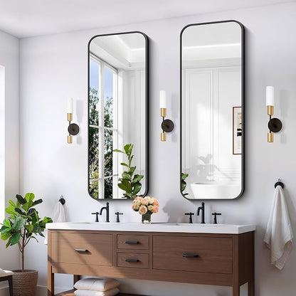 FORBATH Bathroom Mirror 20" x 55", Rectangle Black Bathroom Mirror - Image 2