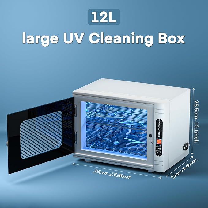 Yofuly Sterilizer for Esthetician, 12L Large Sterilizer for Nail Tools - Image 2