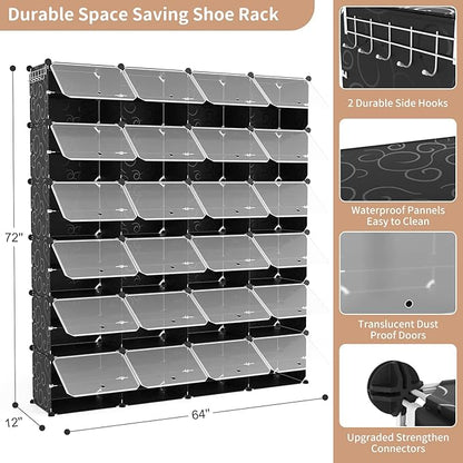 ROJASOP Shoe Storage Cabinet, 12-Tier Shoe Organizer 96 Pairs Extra Large - Image 3