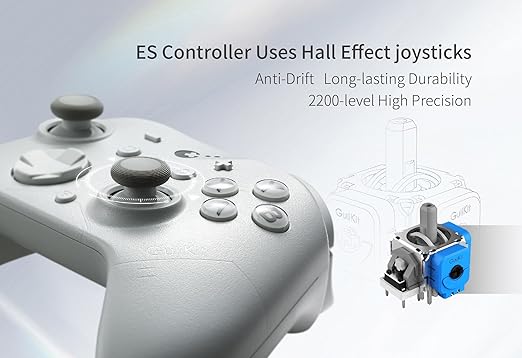 GuliKit ES Fastest Wireless Controller – Hall Anti-Drift&Anti-Snapback Joysticks - Image 6