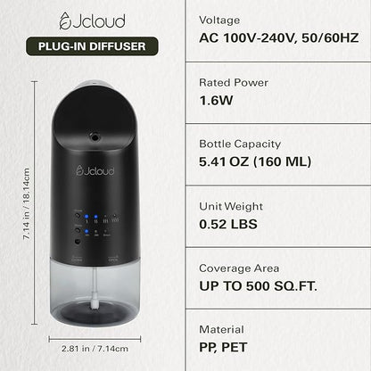 JCLOUD Plug in Diffuser for Essential Oils, Waterless Scent Diffuser Cover Up - Image 7