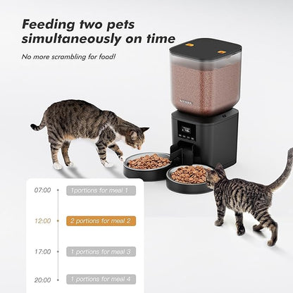 Automatic Cat Feeder for 2 Cats - 8L/34 Cups Large Capacity Auto Cat Food - Image 3