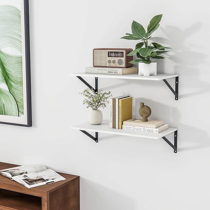 Heimlove White Deep Floating Shelves - Image 5